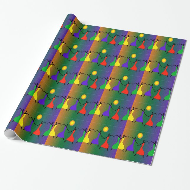 ethnisch geschenkpapier (Ungerollt)