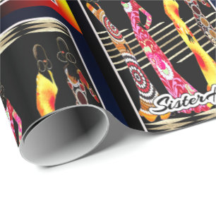 ethnisch geschenkpapier