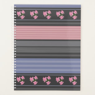 ethnisch, gestreift, Patchwork Planer