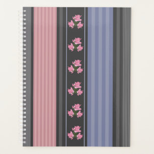 ethnisch, gestreift, Patchwork Planer
