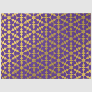 Ethnisch-marokkanisches geometrisches Mosaikmuster Seidenpapier