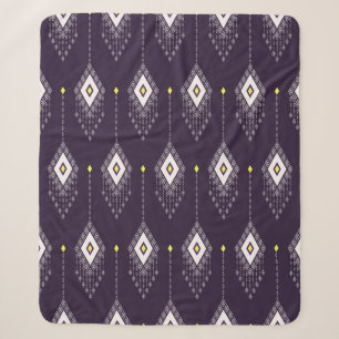 Ethnisch mit geometrisch geformtem rhombus nahtlos sherpadecke
