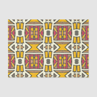 Ethnisch-primitives Muster antiquierter geometrisc Seidenpapier