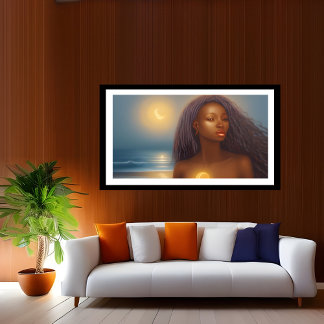 Ethnisch schöner Strand von Frauen 4 Poster