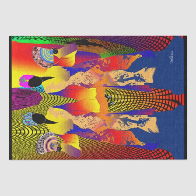 ethnisch seidenpapier (Vorderseite)