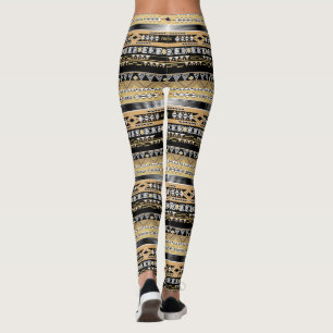 Ethnisch , Stamm, Zierarbeit Leggings
