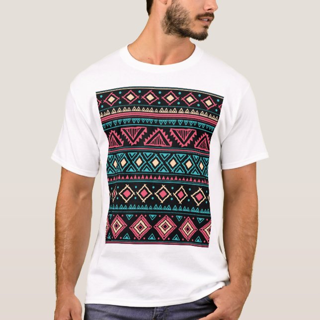 Ethnisch-Vintages Geschäftsmodell T-Shirt (Vorderseite)