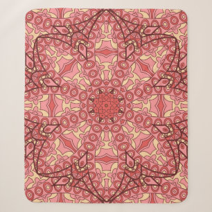 Ethnische Abstrakte Blume, Mandalase nahtlos. Sherpadecke