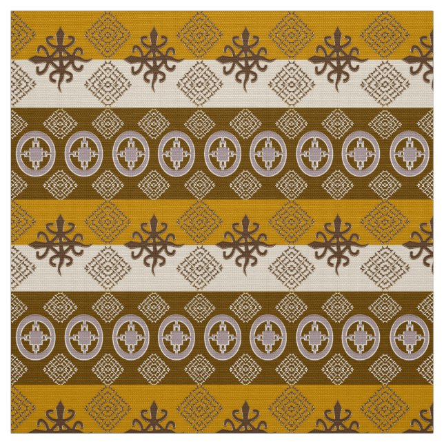 Ethnische Afrikaner Adinkra Symbole Stoff (Muster)