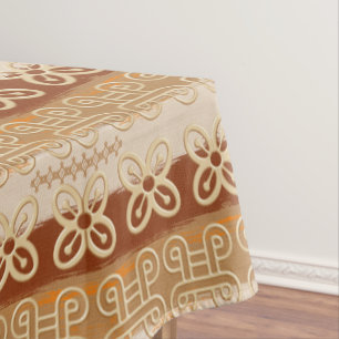 Ethnische Afrikaner Adinkra Symbole Tischdecke