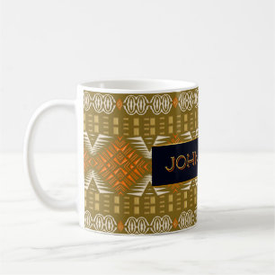 Ethnische afrikanische Art-geometrisches Stammes- Kaffeetasse