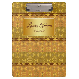 Ethnische afrikanische Stammesmuster. Adinkra simb Klemmbrett