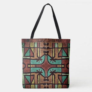 Ethnische afrikanische Tribal Geometric-Muster-Tas