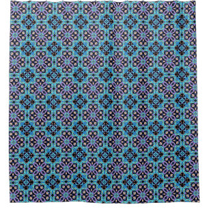 ethnische arabische orientalische Ornament-Vintage Duschvorhang