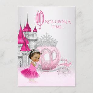 Ethnische Aschenputtel-Prinzessin Birthday Party Einladung