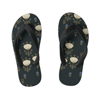 Ethnische Blume: Vintages Zierdesign Kinderbadesandalen