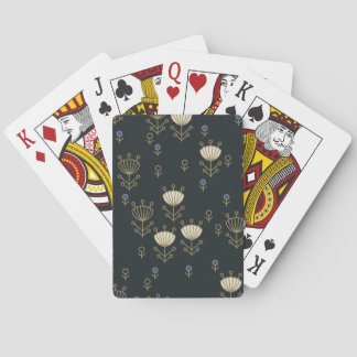 Ethnische Blume: Vintages Zierdesign Spielkarten