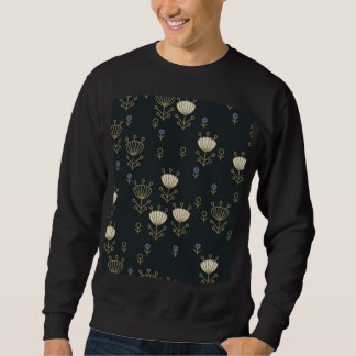 Ethnische Blume: Vintages Zierdesign Sweatshirt