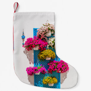 Ethnische Blumen: Gartenzaun Kleiner Weihnachtsstrumpf
