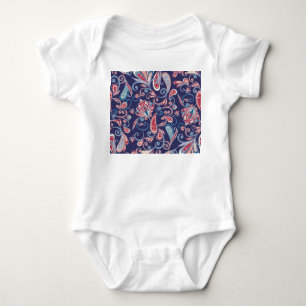 Ethnische Blumenmuster: Abstrakte orientalische na Baby Strampler