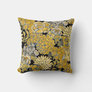 Ethnische Blumenmuster: Kreative Paisley-Textur. Kissen