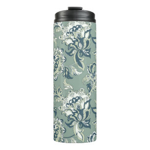 ethnische Blumenseamless-Muster. folkloristische B Thermosbecher