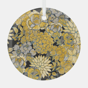 Ethnische Blüte: Creative Paisley Texture. Ornament Aus Glas