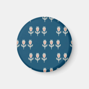 Ethnische Blüte: Vintage Dekorative Ornamente Magnet