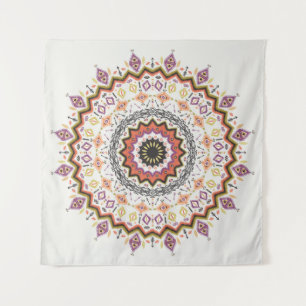 Ethnische Dekoration: Vintage-Eingeborenen-Ornamen Wandteppich