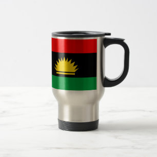 Ethnische Flagge der Biafra Reisebecher