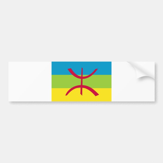 ethnische Flagge des Berber Autoaufkleber (Vorne)