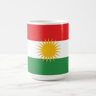Ethnische Flagge Kurdistans Kaffeetasse