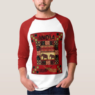 Ethnische Flickenteppiche in Indien T-Shirt