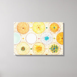 Ethnische Formen Moderne, farbenfrohe Wrapped Art  Leinwanddruck