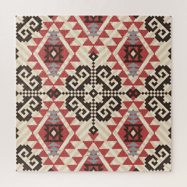 Ethnische Geometrie: Abstrakt nahtlos Puzzle (Vertikal)