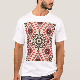 Ethnische Geometrie: Abstrakt nahtlos T-Shirt