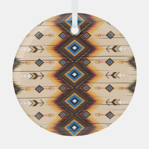 Ethnische Geometrie: abstraktes Musterdesign. Ornament Aus Glas