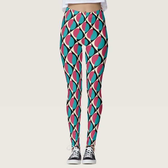 Ethnische Geometrie-Leggings Leggings (Vorderseite)