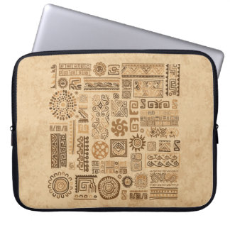 Ethnische handgefertigte Ornamente Laptopschutzhülle