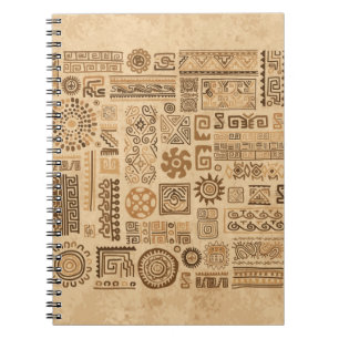 Ethnische handgefertigte Ornamente Notizblock