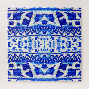 Ethnische Indigo-Pfeil-Indianermuster Puzzle