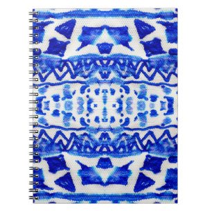Ethnische Indigo-Pfeil-Muster Notizblock