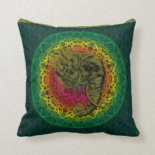 Ethnische indische Art - Mandala - Stammes- Kissen