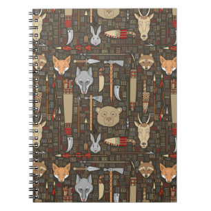 Ethnische Jagdmuster Notizblock