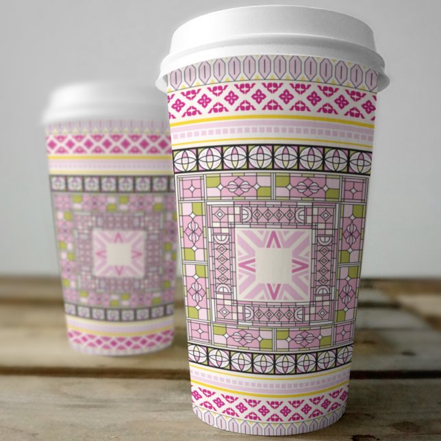 Ethnische Kunst Pappbecher (ethnic traditional style kids,adult party stationery, birthday party use and throw paper cups)