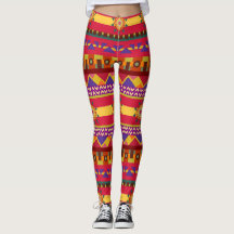 Ethnische Legging, Stammes-Legging für Frauen