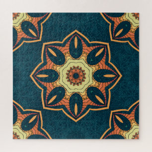 Ethnische Mandala: nahtlos Vintages Muster Puzzle