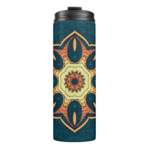 Ethnische Mandala: nahtlos Vintages Muster Thermosbecher