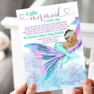 Ethnische Meerjungfrau-Mail-Baby-Party Einladung