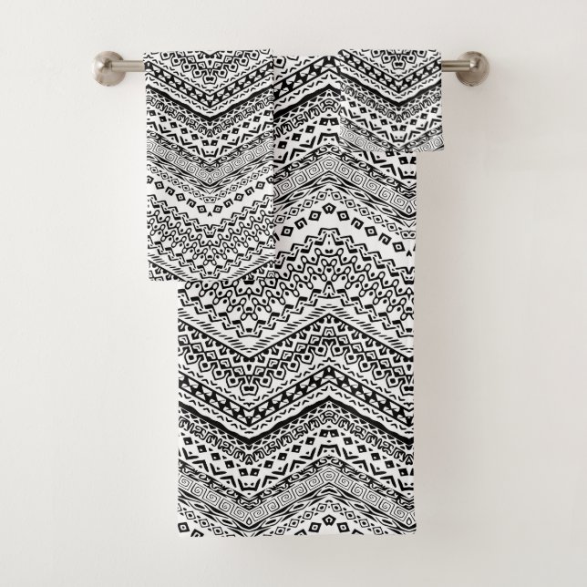 Ethnische Motive 2 Badhandtuch Set (Insitu)